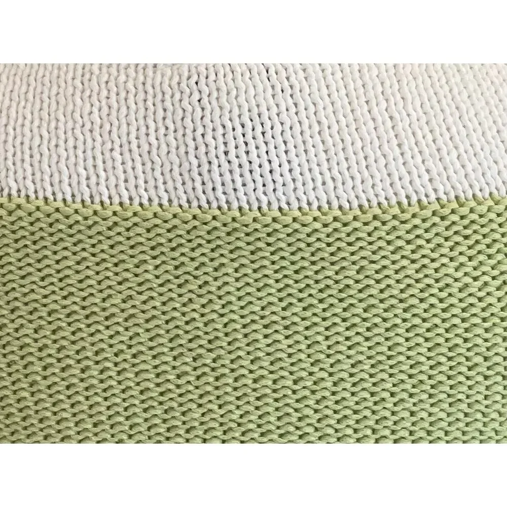 Vtg Talbots Pastel Green and Ivory Sleeveless Knit Sweater, 90s, Petite S